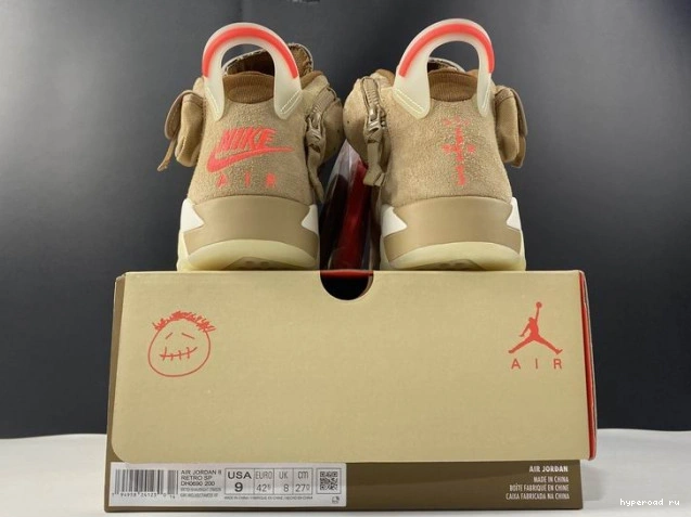 Air Jordan Retro Travis 6 DH0690-200 British Khaki Scott 1216